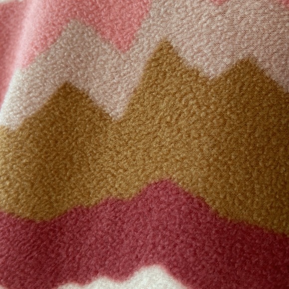 Simply Southern 1/2 Snap Abstract Print Fleece Pullover w Hand-warmer Pockets Lg - Picture 12 of 12